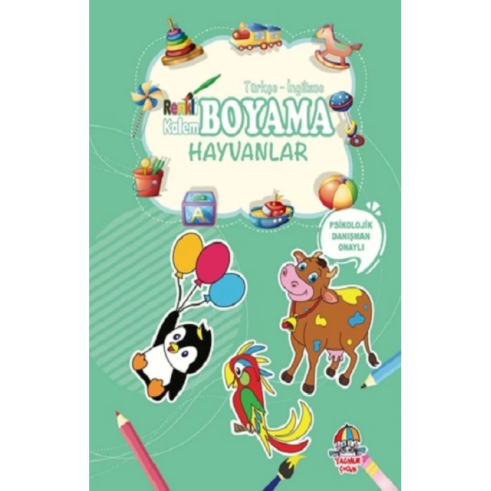Hayvanlar - Renkli Kalem Boyama
