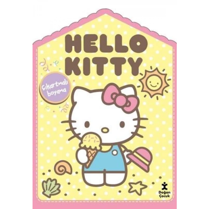 Hello Kitty Evde Çıkartmalı Boyama Kitabı