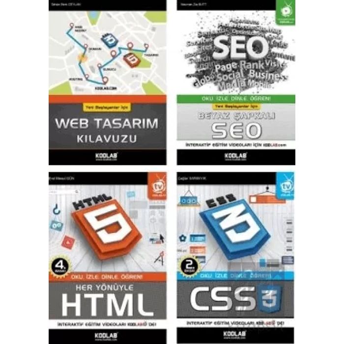 Hızlı ve Kolay Web Tasarım Seti 2 (4 Kitap Takım)