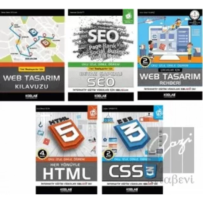 Hızlı ve Kolay Web Tasarım Seti 3 (5 Kitap Takım)
