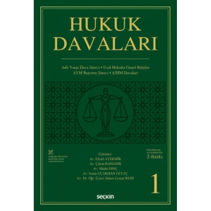 Hukuk Davaları – Cilt:1 Adli Yargı – Usul Hukuku – Anayasa Mahkemesi – AİHM Davaları