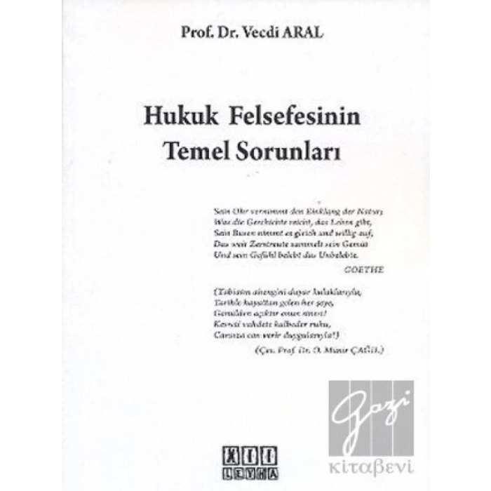 Hukuk Felsefesinin Temel Sorunları