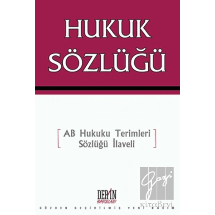 Hukuk Sözlüğü