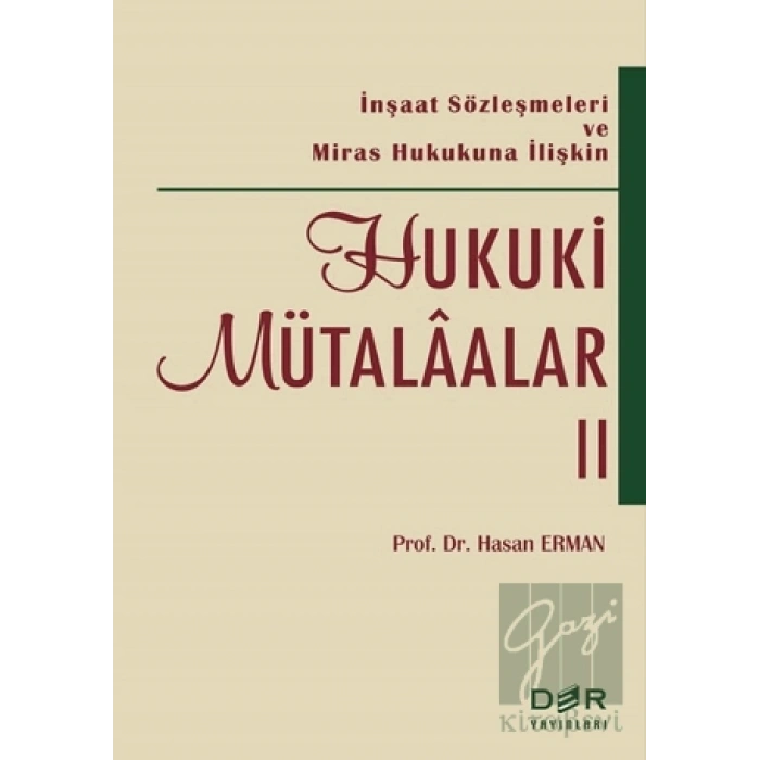 Hukuki Mütalaalar 2