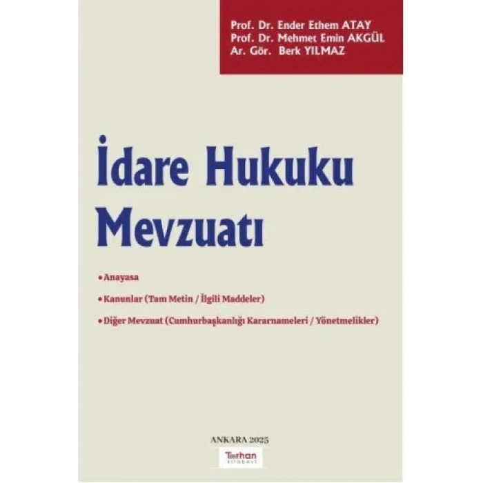 İDARE HUKUKU MEVZUATI (E.ETHEM ATAY)