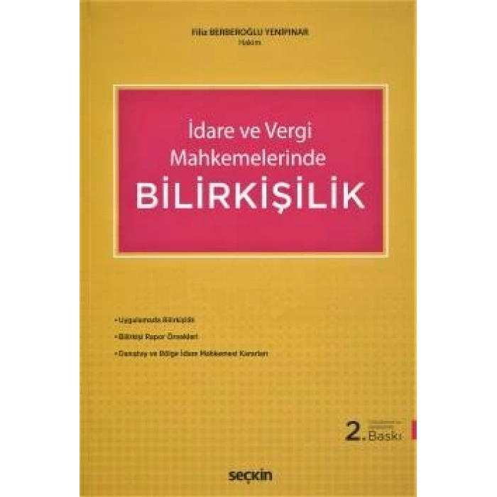 İdare ve Vergi Mahkemelerinde Bilirkişilik