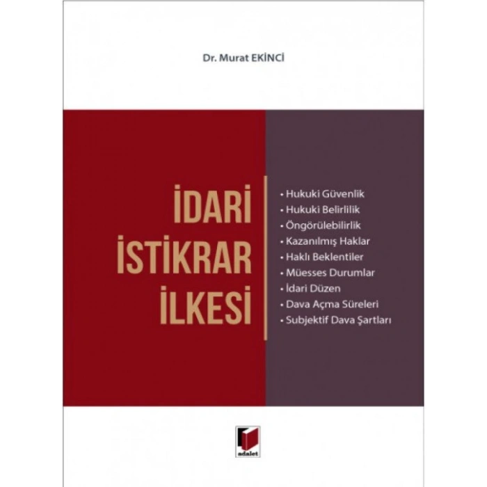 İdari İstikrar İlkesi - Murat Ekinci