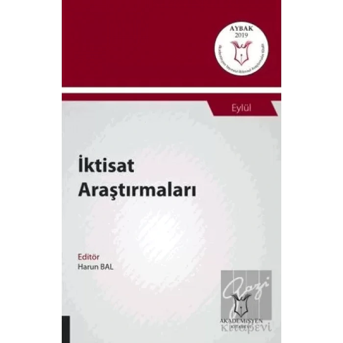İktisat Araştırmaları (AYBAK 2019 Eylül)