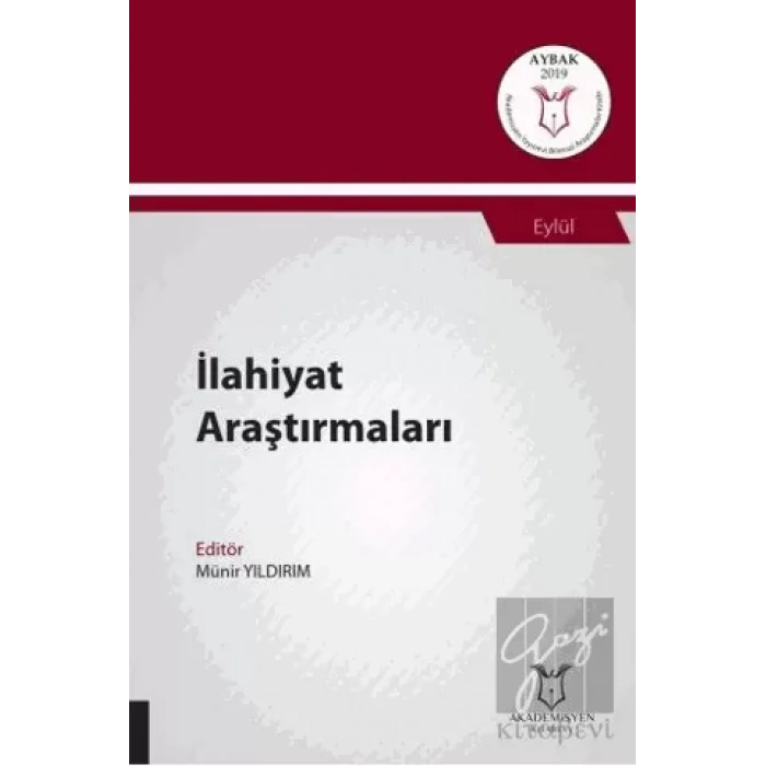 İlahiyat Araştırmaları (AYBAK 2019 Eylül)