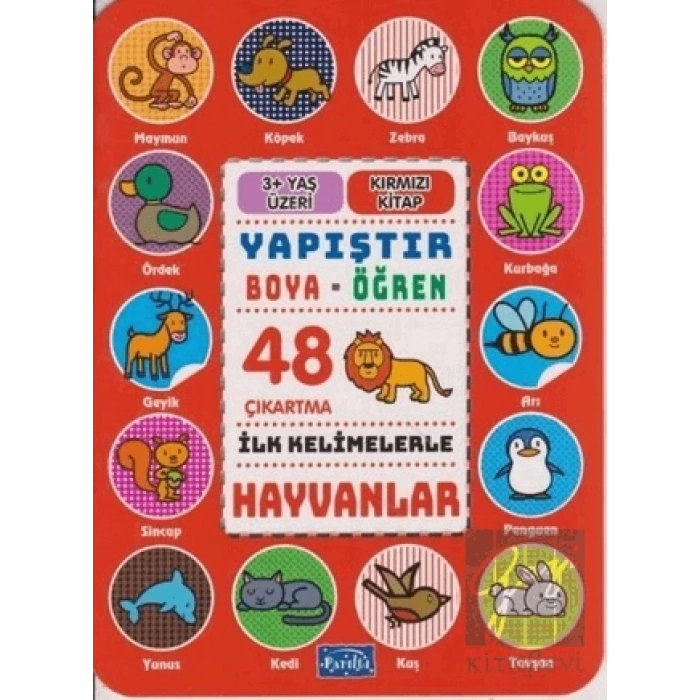 İlk Kelimelerle Hayvanlar - Yapıştır-Boya-Öğren