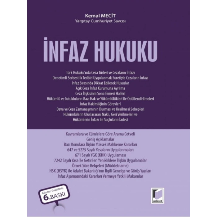 İnfaz Hukuku - Kemal Mecit