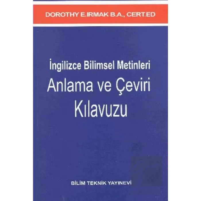 İngilizce Bilimsel Metinleri Anlama ve Çeviri Kılavuzu