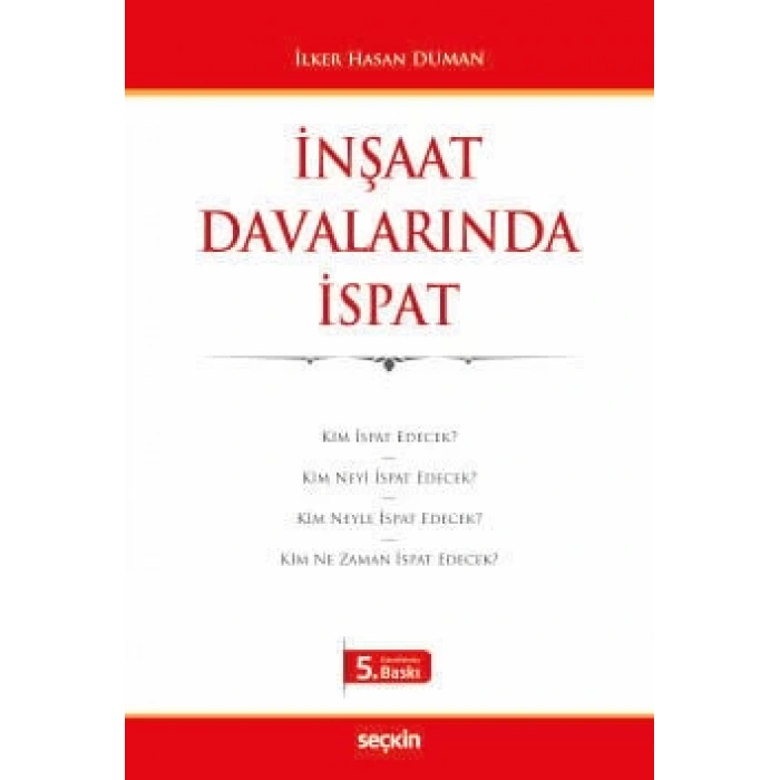 İnşaat Davalarında İspat