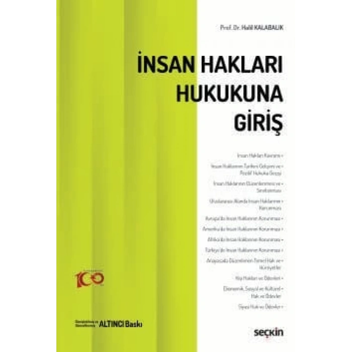 İnsan Hakları Hukukuna Giriş