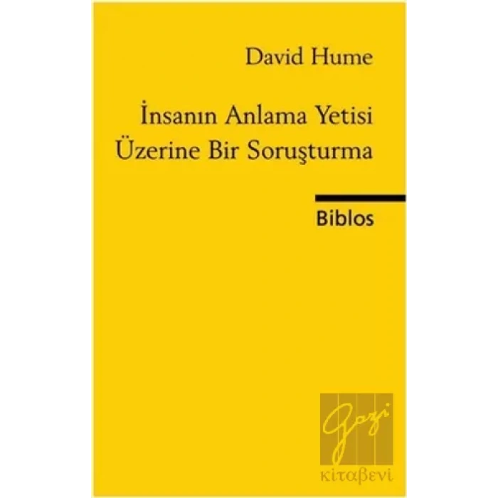 İnsanın Anlama Yetisi Üzerine Bir Soruşturma