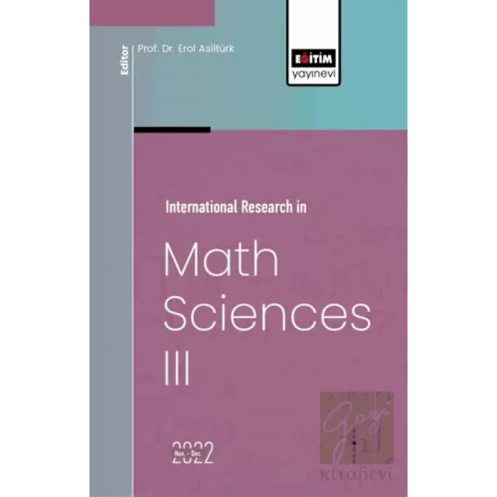 İnternational Research in Math Sciences III