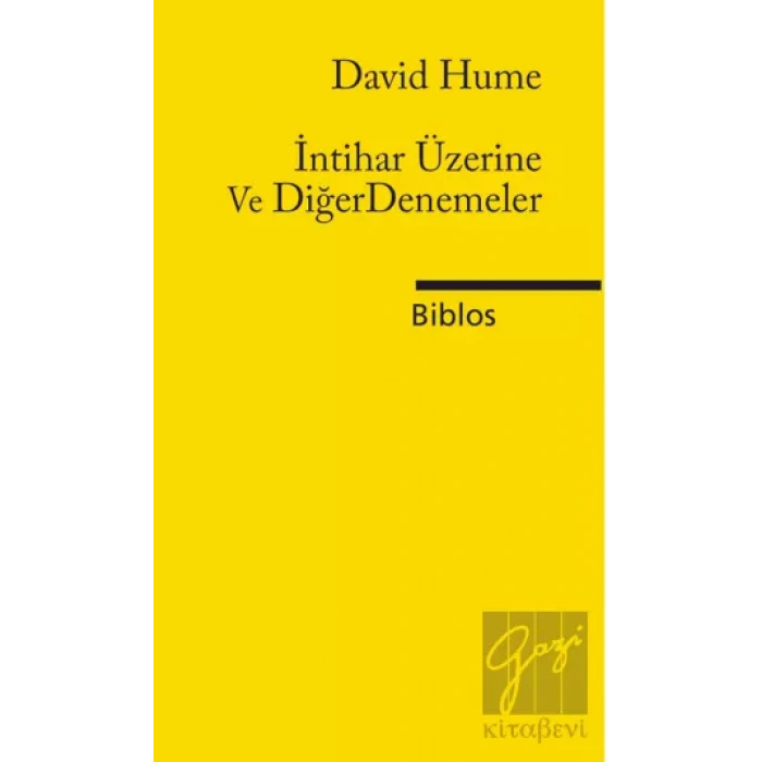 İntihar Üzerine ve Diğer Denemeler