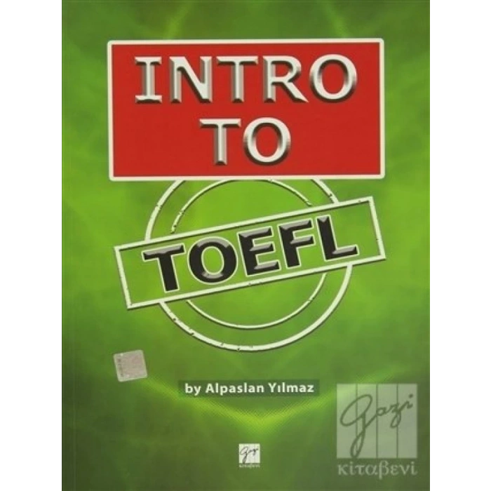 Intro to TOEFL - Alpaslan Yılmaz