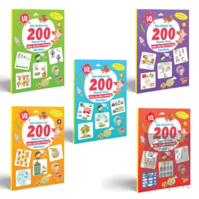 IQ Zeka Gelişimi için 200 Heyecan Verici 5li Etkinlik Seti