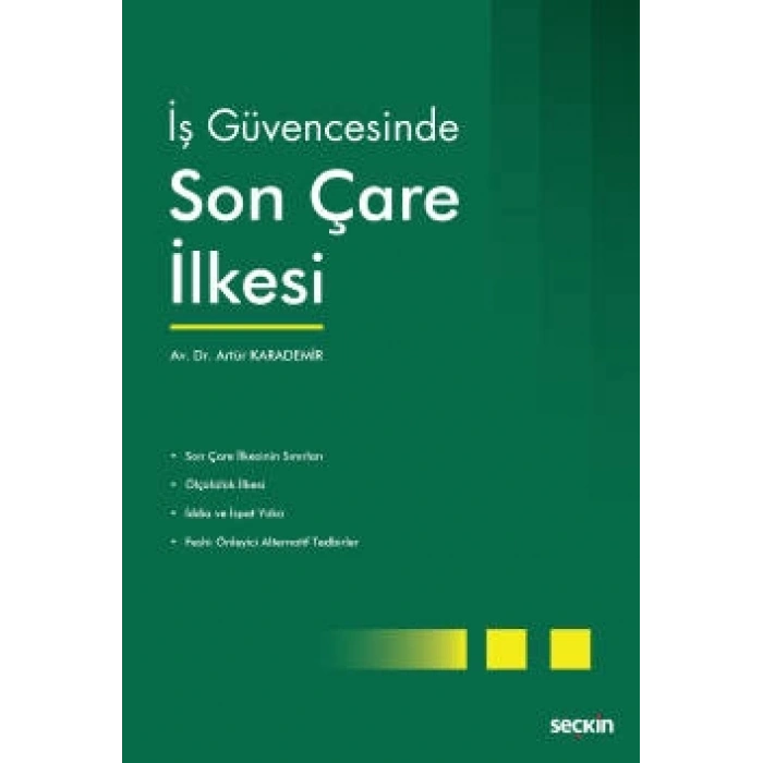 İş Güvencesinde Son Çare İlkesi