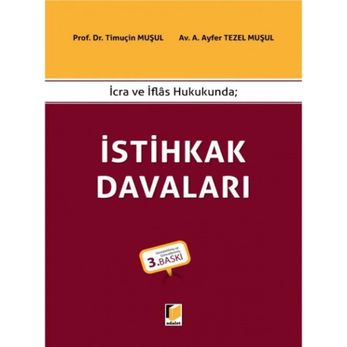 İstihkak Davaları - Timuçin MuşulA. Ayfer Tezel Muşul