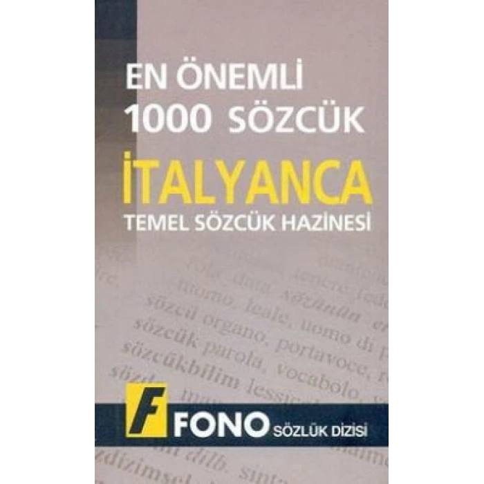 İtalyancada En Önemli 1000 Sözcük