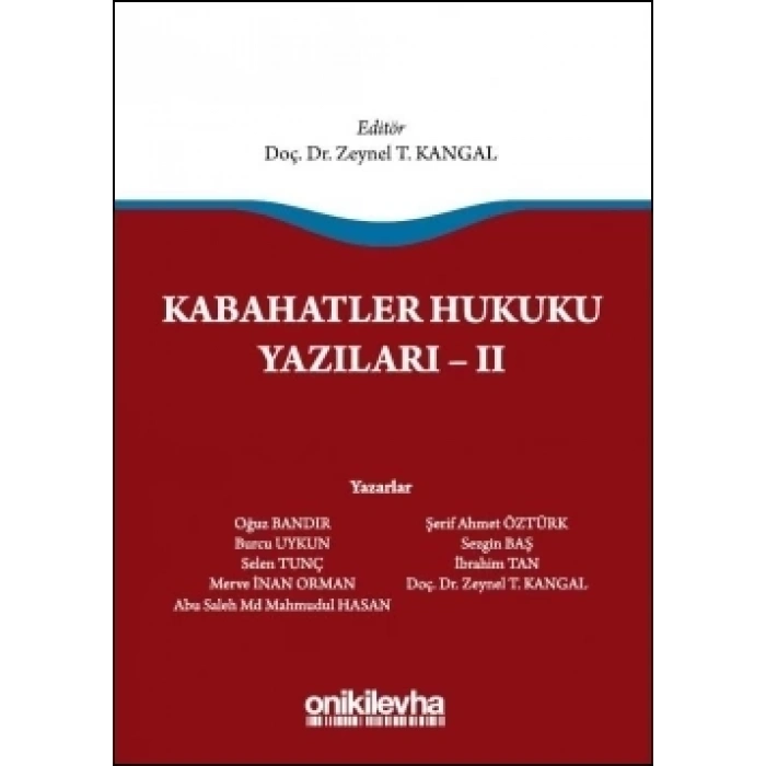 Kabahatler Hukuku Yazıları - II