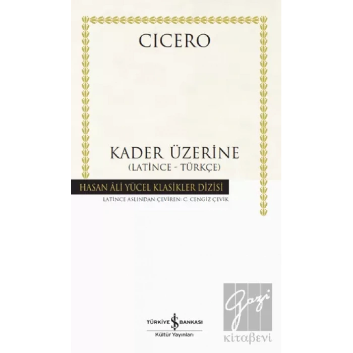 Kader Üzerine (Latince-Türkçe) (Ciltli)