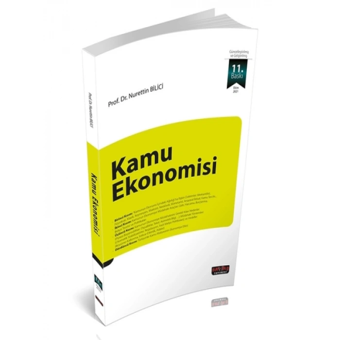 Kamu Ekonomisi - Nurettin Bilici 11. Baskı Ekim 2021
