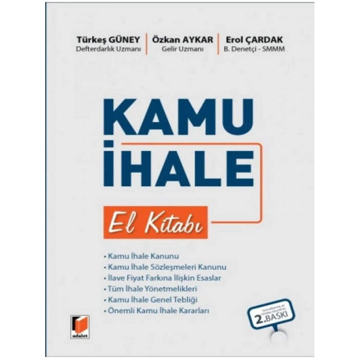 Kamu İhale El Kitabı - Özkan AykarTürkeş GüneyErol Çardak