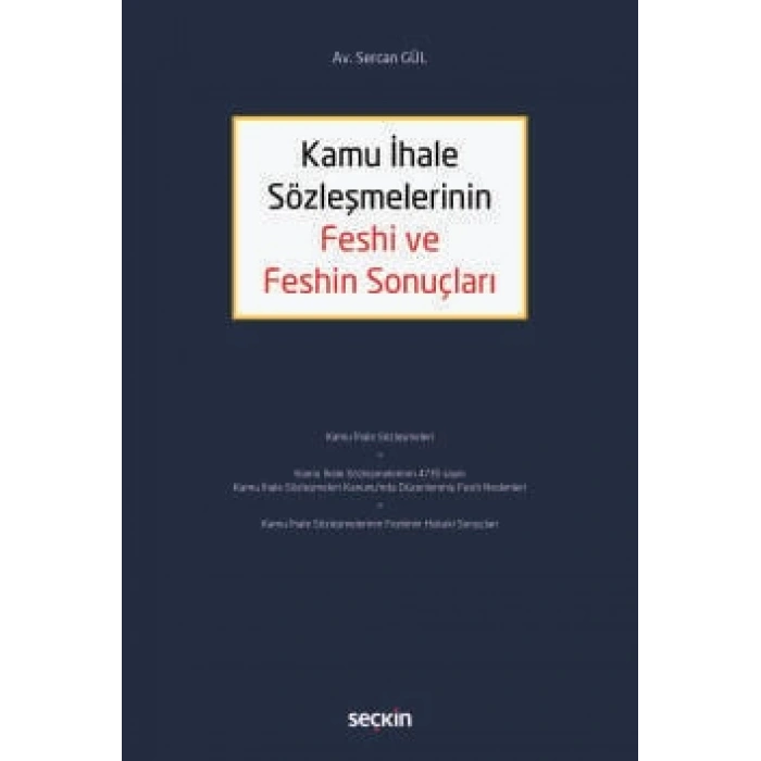 Kamu İhale Sözleşmelerinin Feshi ve Feshin Sonuçları
