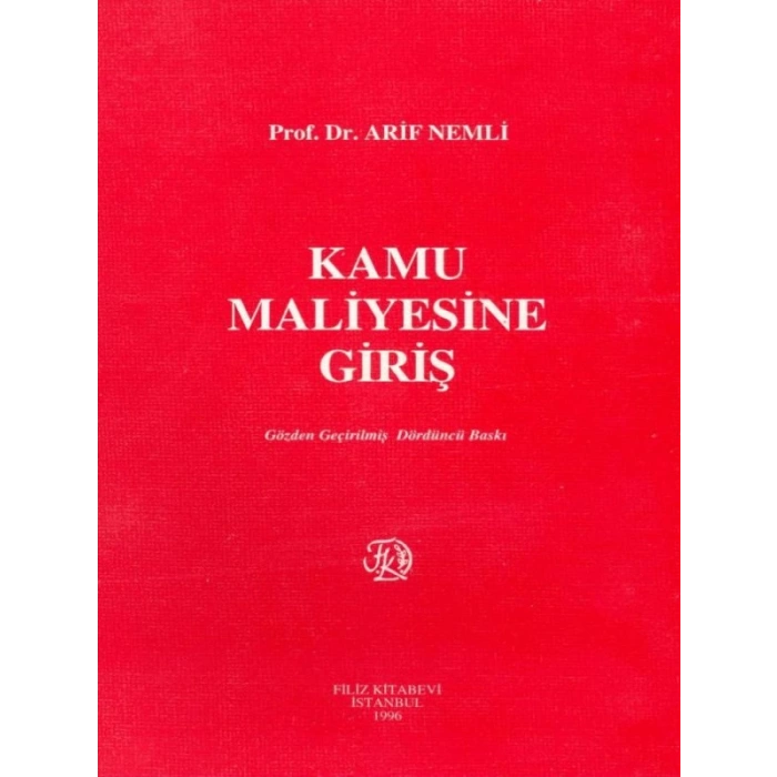 Kamu Maliyesi Giriş - Arif Nemli