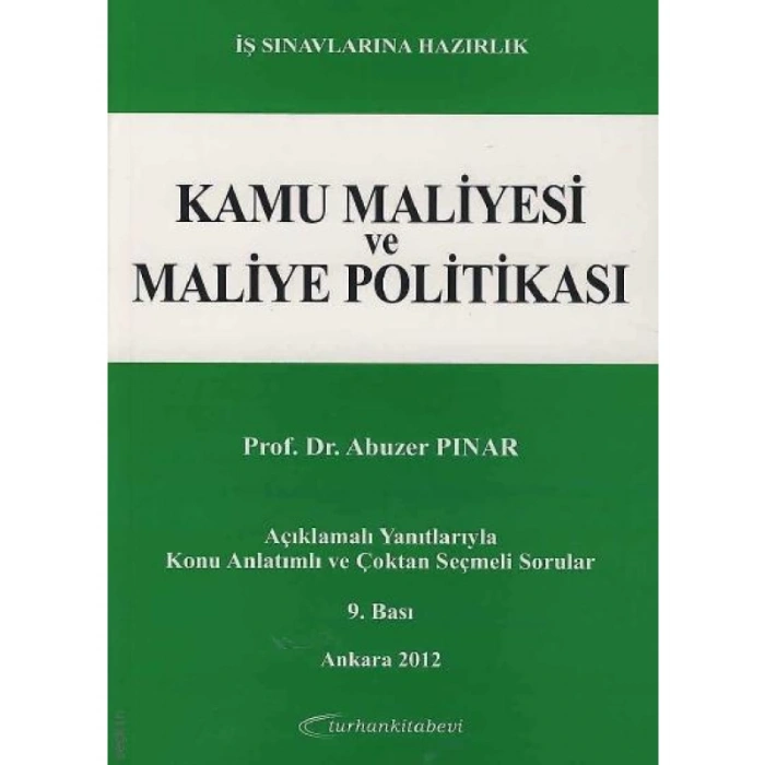 Kamu Maliyesi ve Maliye Politikası