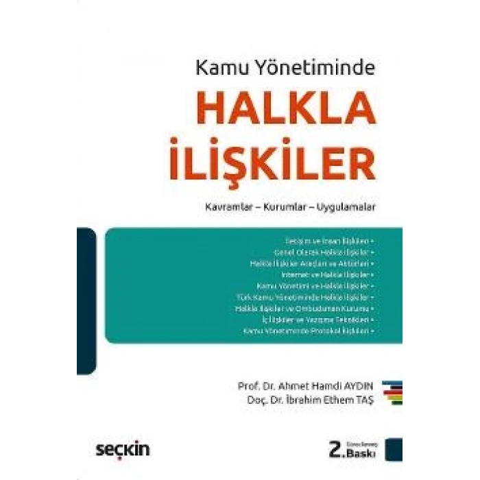Kamu YönetimindeHalkla İlişkiler Kavramlar – Kurumlar – Uygulamalar