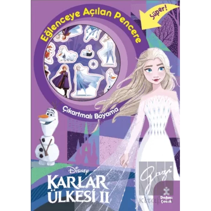 Karlar Ülkesi 2 Eğlenceye Açılan Pencere Çıkartmalı Boyama Kitabı