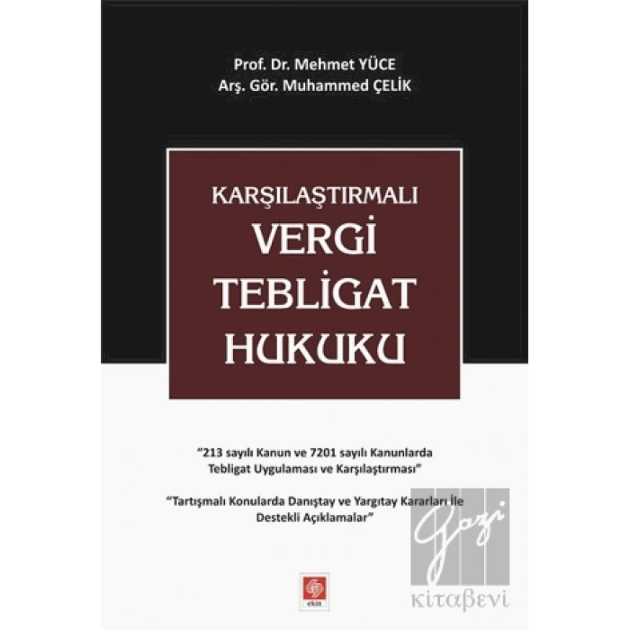 Karşılaştırmalı Vergi Tebligat Hukuku