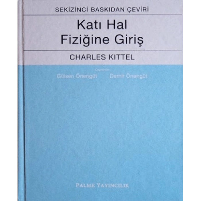 KATIHAL FİZİĞİNE GİRİŞ - PALME