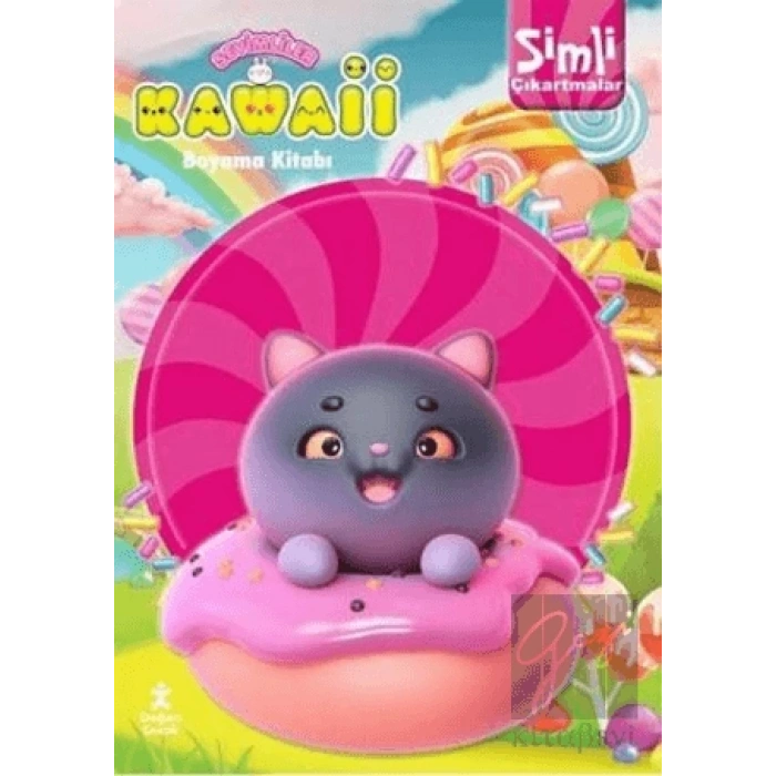 Kawaii Simli Çıkartmalı Boyama Kitabı