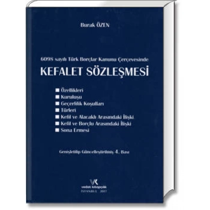 KEFALET SÖZLEŞMESİ / BURAK ÖZEN / 4.BASI / 2017