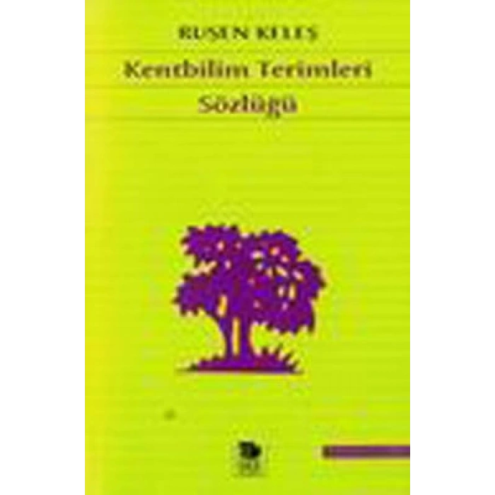 Kentbilim Terimleri Sözlüğü