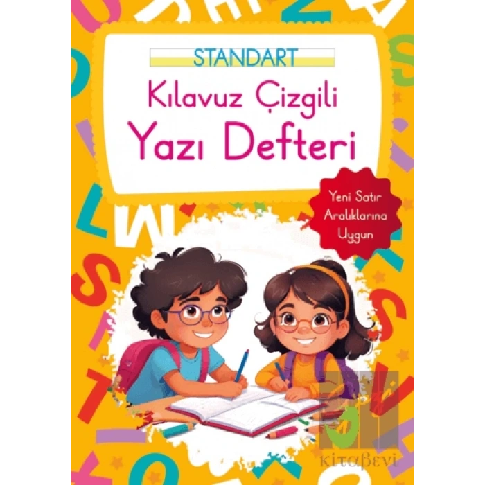Kılavuz Çizgili Yazı Defteri Büyük Boy - Turuncu