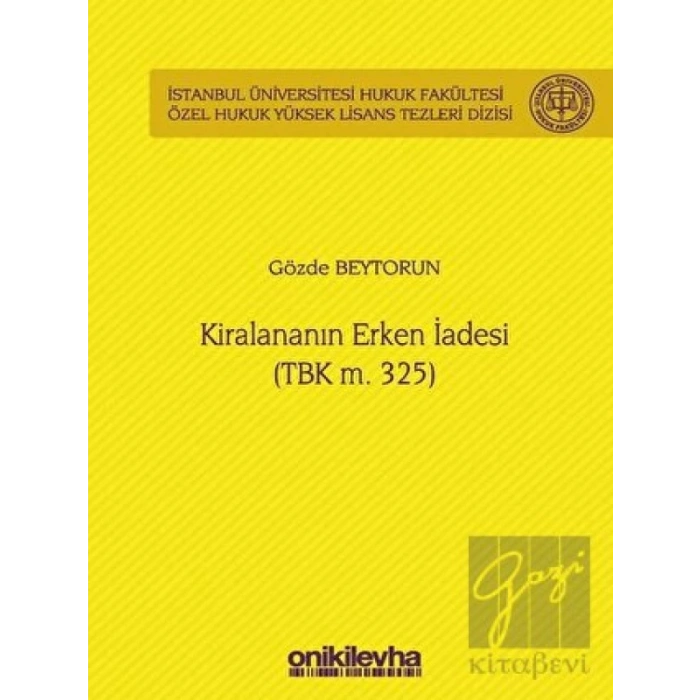 Kiralananın Erken İadesi