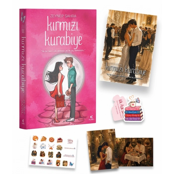 Kırmızı Kurabiye - Kenar Boyamalı - Ciltli