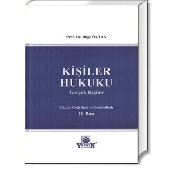 Kişiler Hukuku - Bilge Öztan