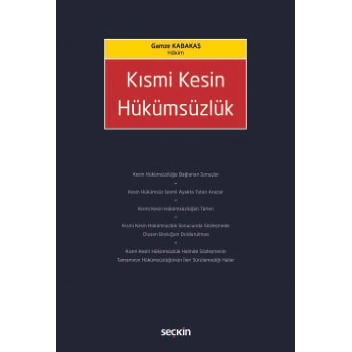 Kısmi Kesin Hükümsüzlük