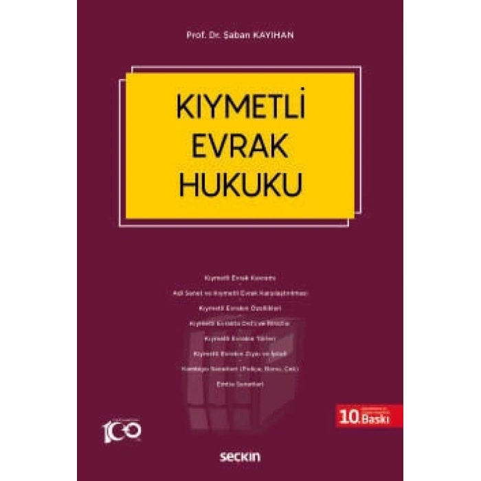 Kıymetli Evrak Hukuku