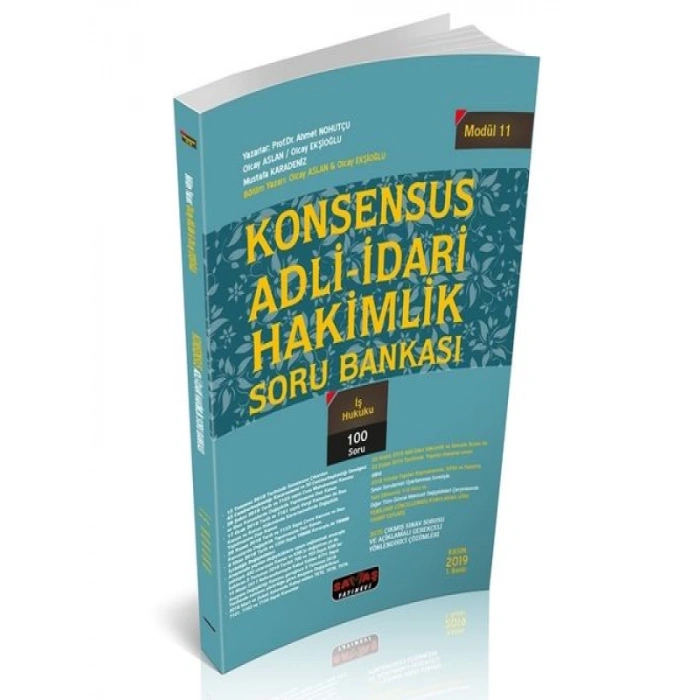 KONSENSUS Adli İdari Hakimlik İş Hukuku Soru Bankası Kasım 2019