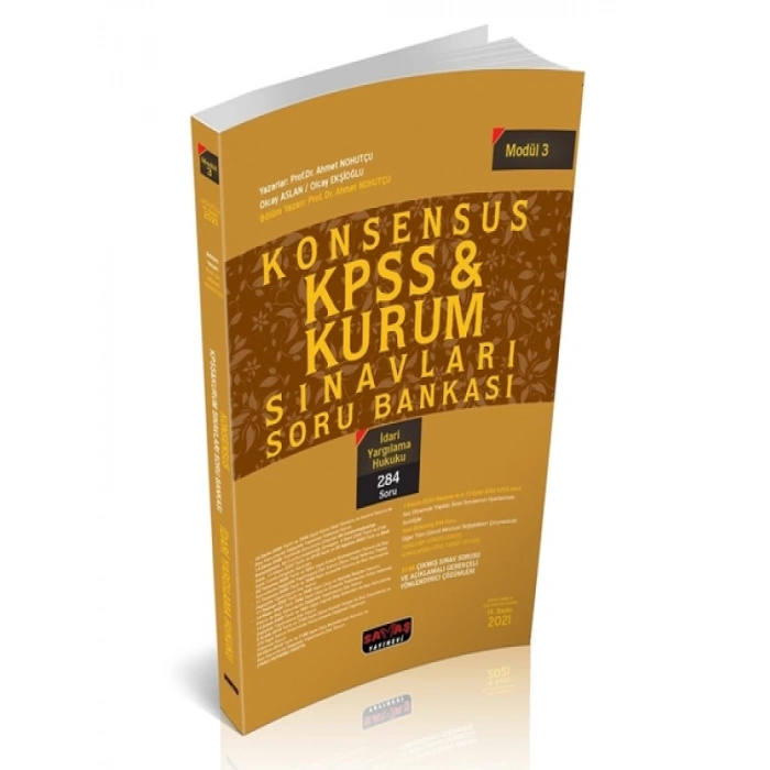 KONSENSUS KPSS Modül 3 İdari Yargılama Hukuku Soru Bankası 2021