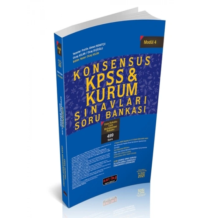 KONSENSUS KPSS Modül 4 Ceza Hukuku, CMH Soru Bankası 2021