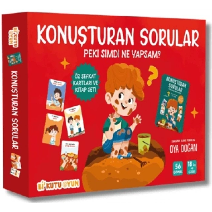 Konuşturan Sorular - Peki Şimdi Ne Yapsam? (Öz Şefkat Kartları ve Kitap Seti) (Ciltli)